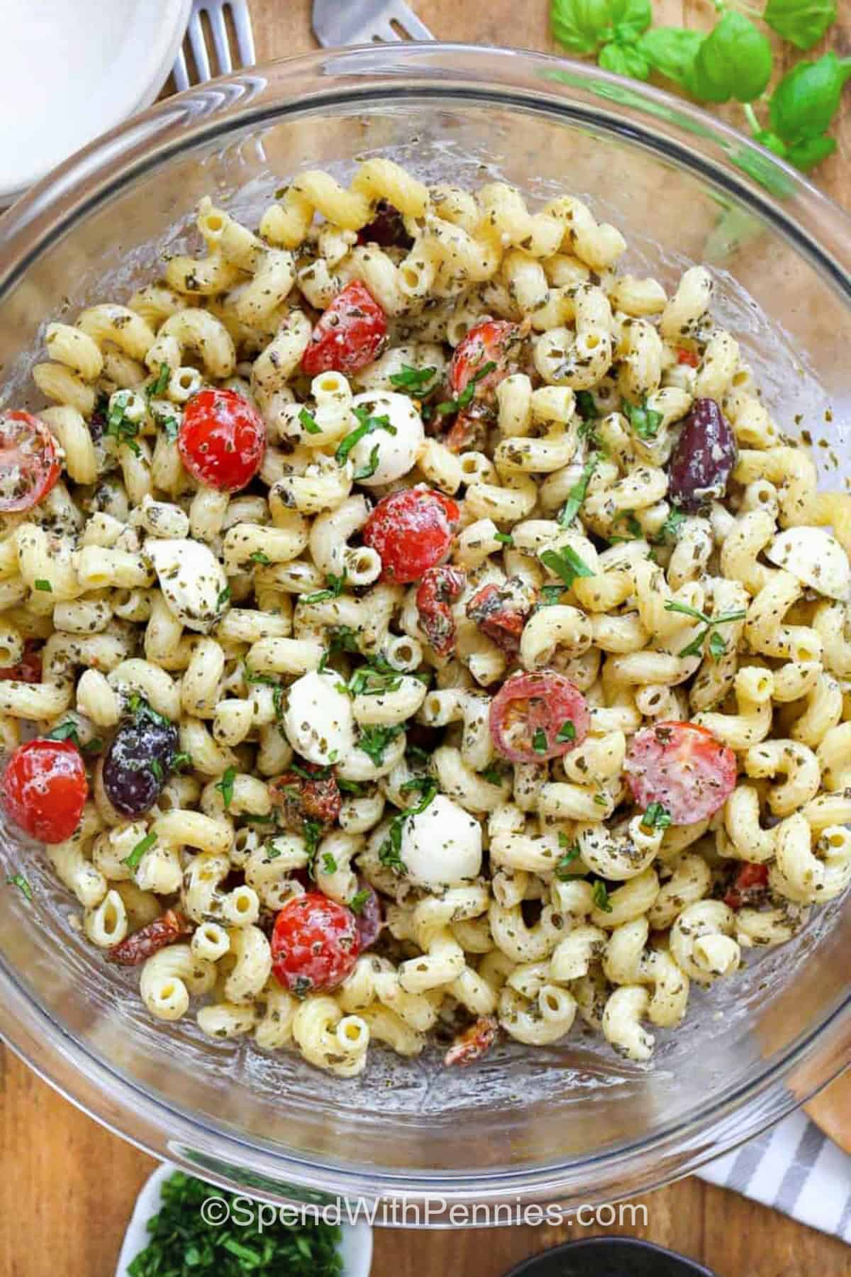 Ingredient Pesto Pasta Salad: Make It Your Way (Chicken or Veggie)